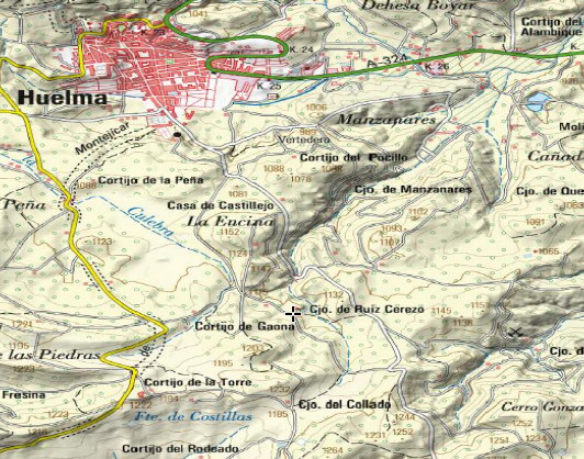 Cortijo Ruicerezo Alto - Cortijo Ruicerezo Alto. Mapa