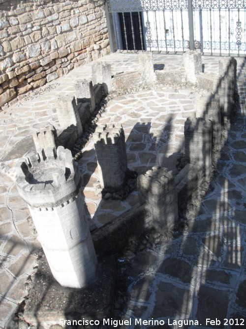 Castillo de Porcuna - Castillo de Porcuna. Maqueta
