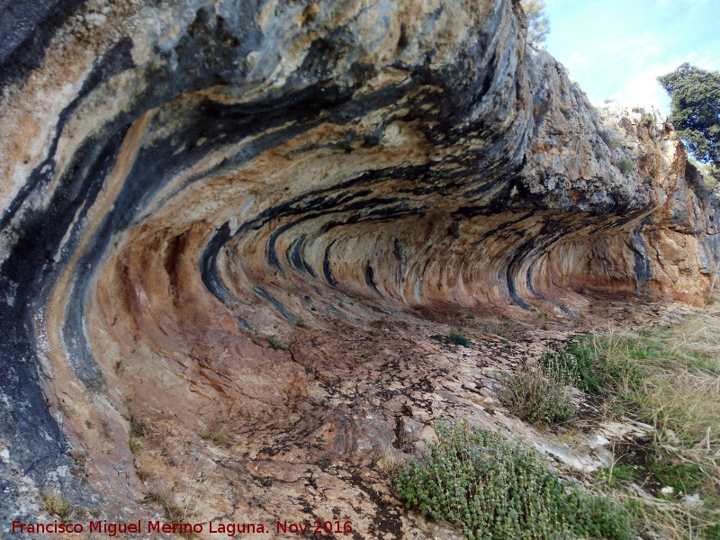 Pinturas rupestres de las Cuevas del Curro Abrigo I - Pinturas rupestres de las Cuevas del Curro Abrigo I. Abrigo
