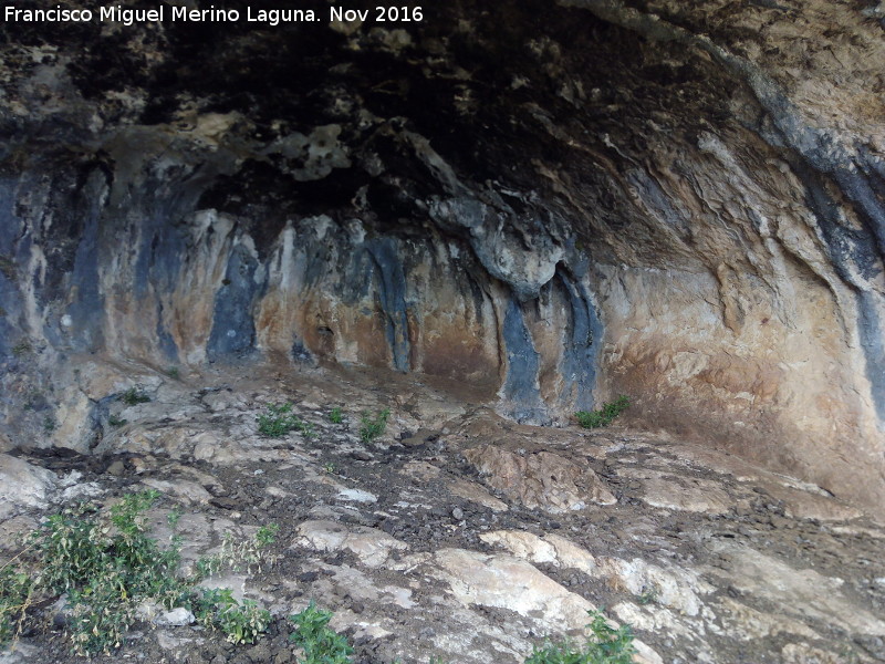 Pinturas rupestres de las Cuevas del Curro Abrigo II - Pinturas rupestres de las Cuevas del Curro Abrigo II. Interior