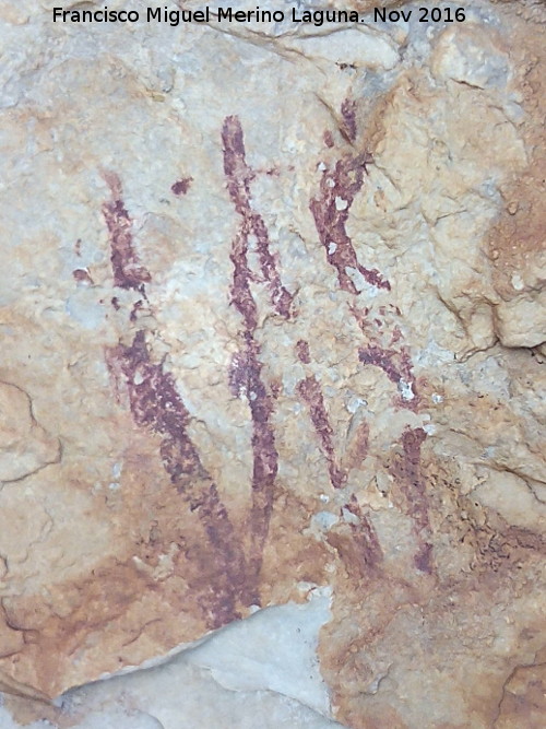Pinturas rupestres de las Cuevas del Curro Abrigo III - Pinturas rupestres de las Cuevas del Curro Abrigo III. 