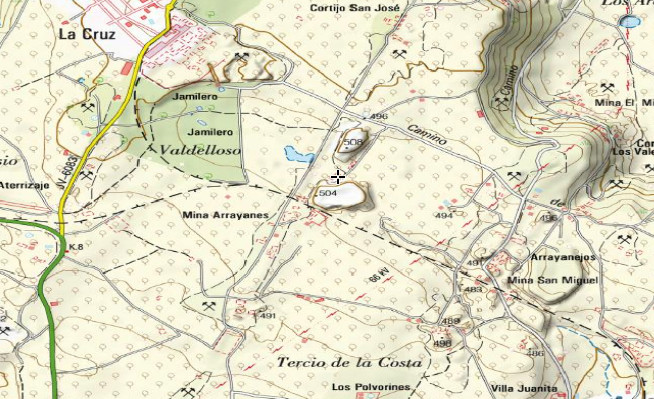 Pozo San Martn - Pozo San Martn. Mapa