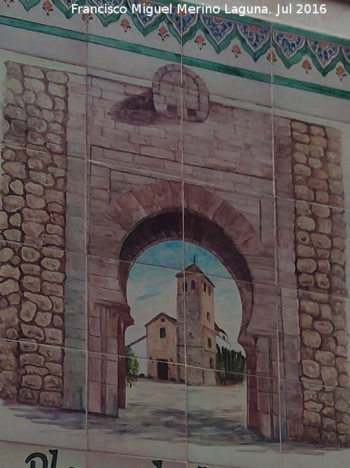Murallas de Quesada - Murallas de Quesada. Azulejos de la desaparecida Puerta del Alczar