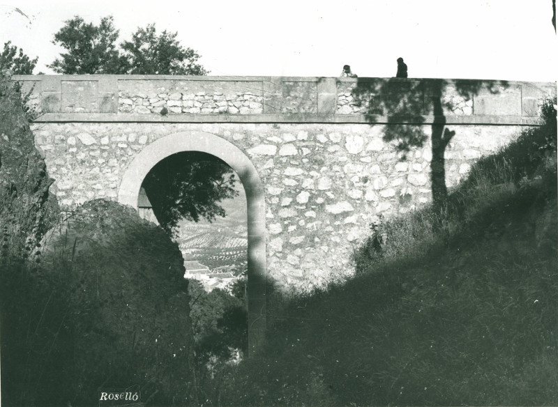 Puente de la Circunvalacin - Puente de la Circunvalacin. Foto antigua. Fotografa de Jaime Rosell Caada. Archivo IEG
