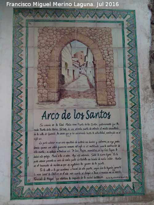 Arco de los Santos - Arco de los Santos. Azulejos