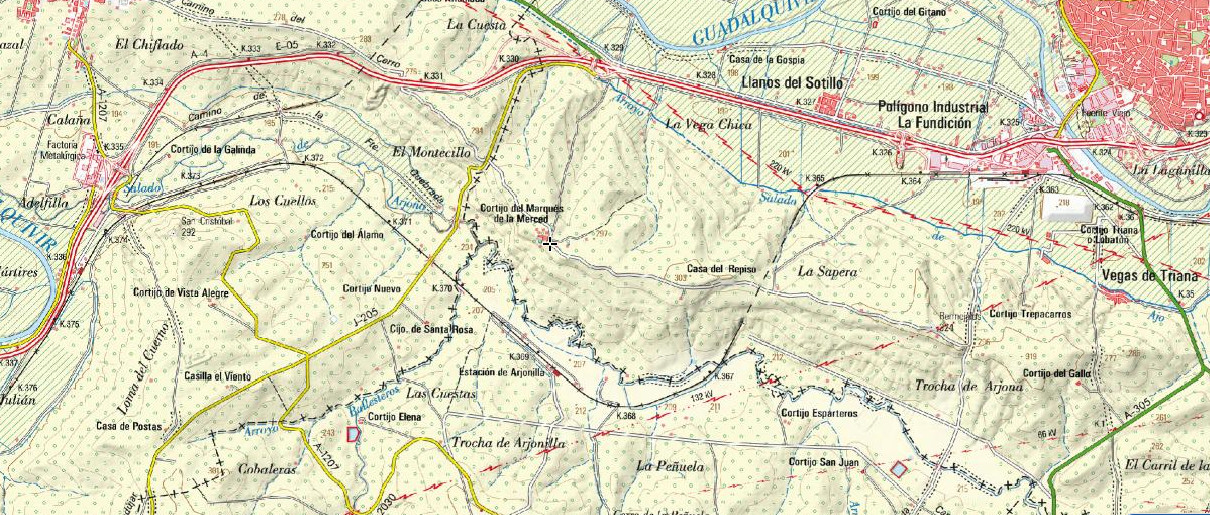 Cortijo del Marqus de la Merced - Cortijo del Marqus de la Merced. Mapa