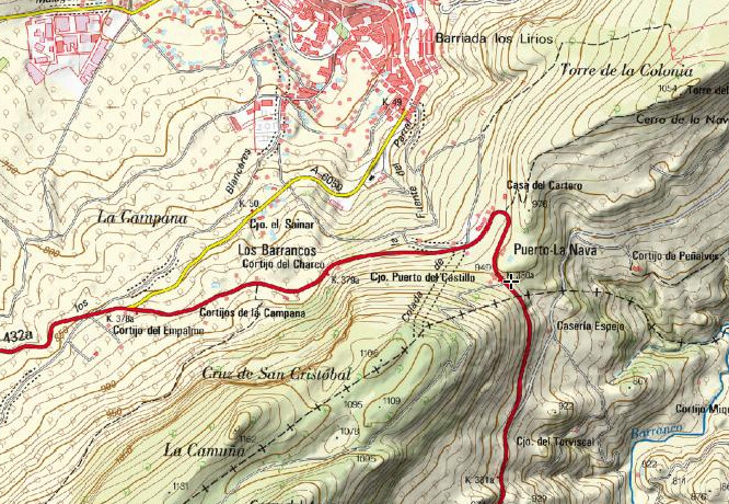 Chozo de la Venta del Puerto del Castillo - Chozo de la Venta del Puerto del Castillo. Mapa