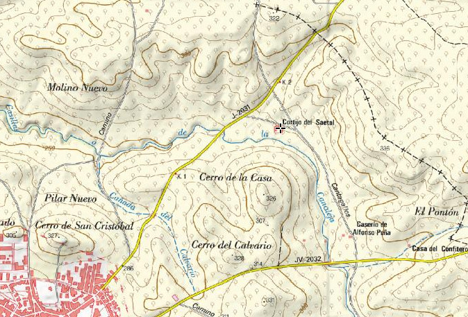 Cortijo de Saetal - Cortijo de Saetal. Mapa