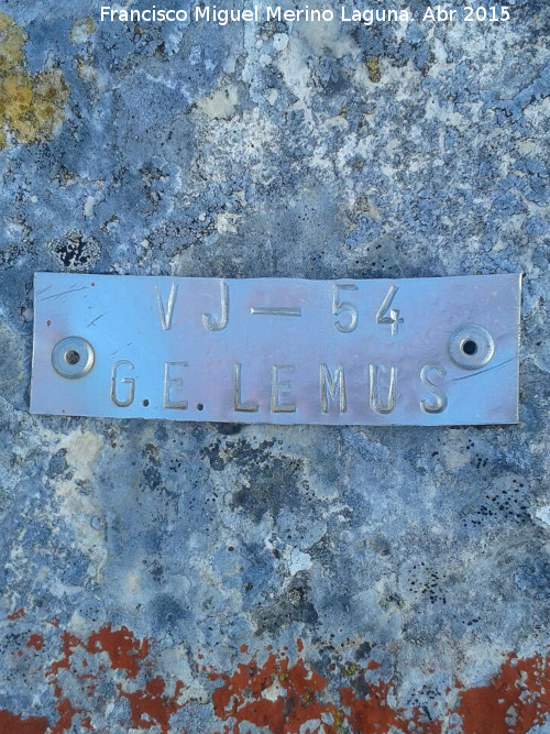 Sima de Lemus - Sima de Lemus. Placa