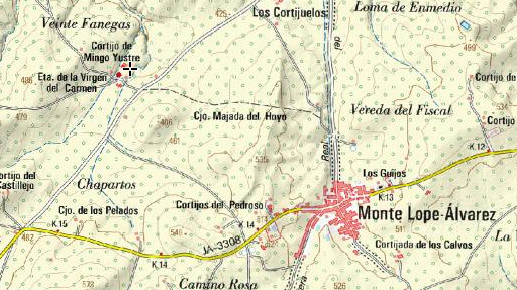 Aldea Mingoyustre - Aldea Mingoyustre. Mapa