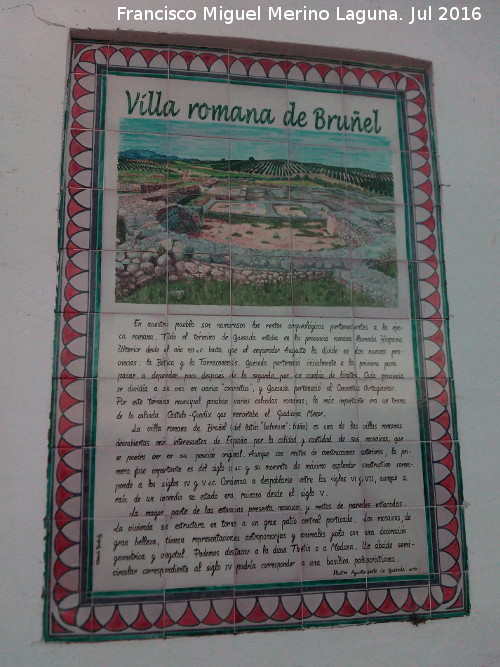 Villa Romana de Bruel - Villa Romana de Bruel. Azulejos en Quesada