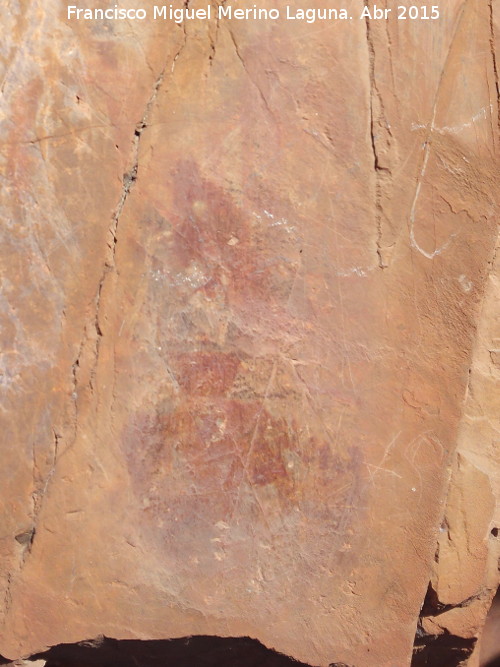 Pinturas rupestres del Abrigo de la Cueva del Santo Grupo III - Pinturas rupestres del Abrigo de la Cueva del Santo Grupo III. 