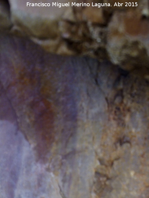 Pinturas rupestres del Abrigo de la Cueva del Santo Grupo VI - Pinturas rupestres del Abrigo de la Cueva del Santo Grupo VI. Barras