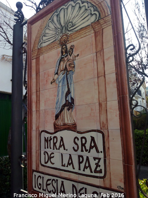 Iglesia de Ntra Sra de la Paz - Iglesia de Ntra Sra de la Paz. Azulejos