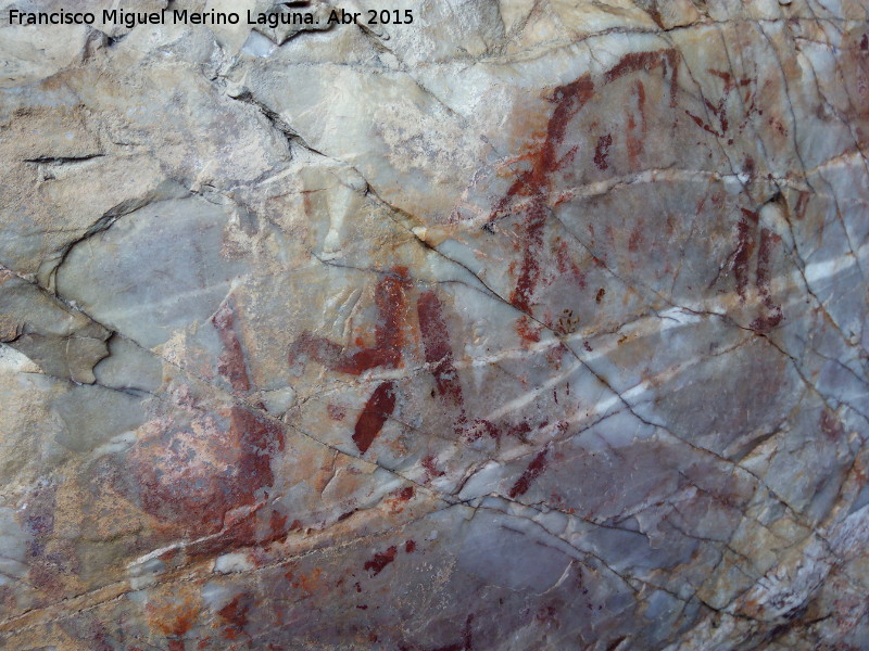 Pinturas rupestres de las Vacas del Retamoso II Grupo V - Pinturas rupestres de las Vacas del Retamoso II Grupo V. Figuras indefinidas