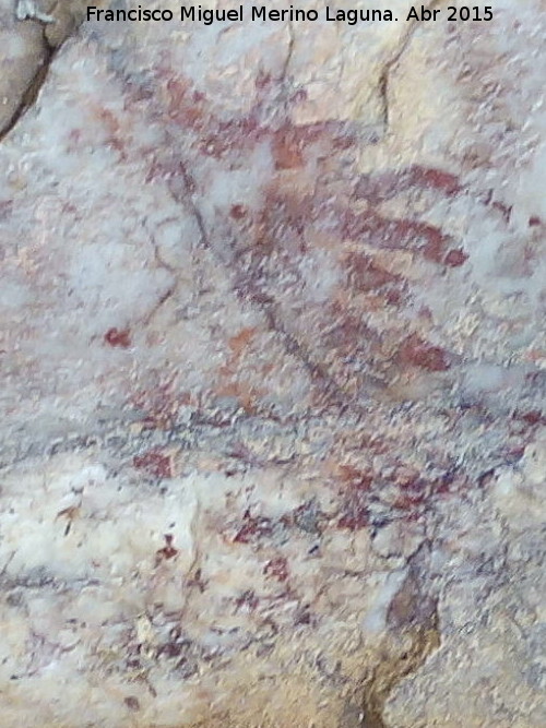 Pinturas rupestres de las Vacas del Retamoso II Grupo VII - Pinturas rupestres de las Vacas del Retamoso II Grupo VII. Ramiforme