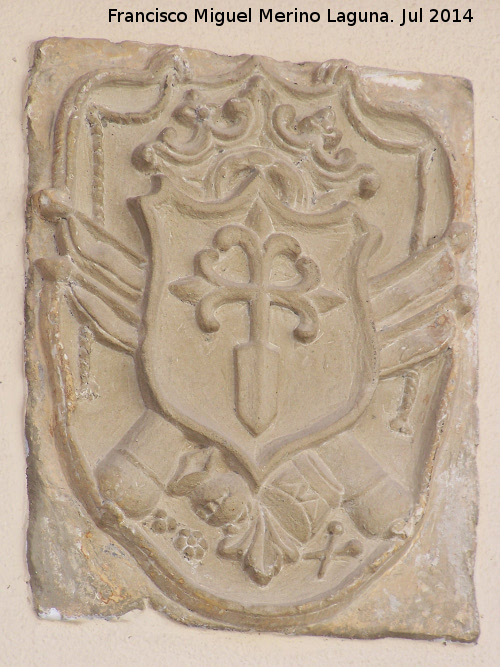 Casa de los Vilches - Casa de los Vilches. Escudo de la Orden de Santiago