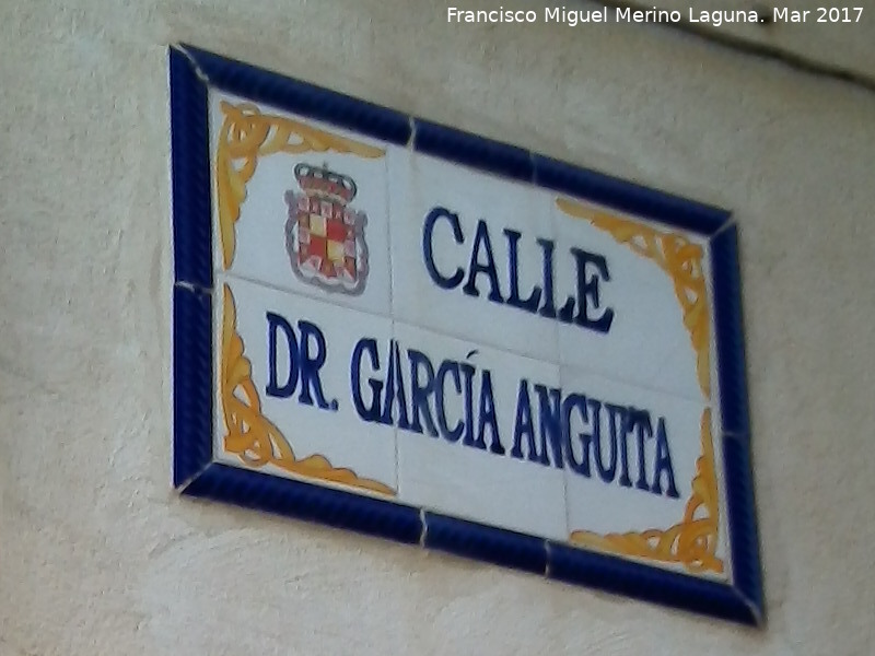 Calle Doctor Garca Anguita - Calle Doctor Garca Anguita. Placa