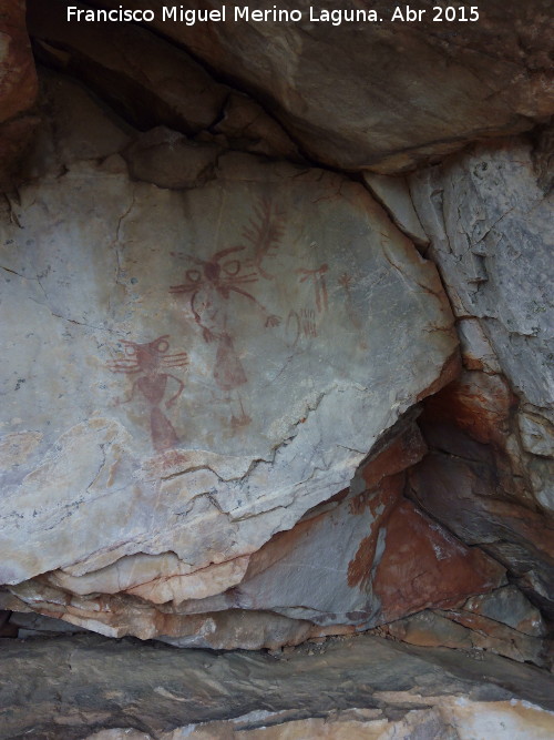 Pinturas rupestres del Abrigo de los rganos I - Pinturas rupestres del Abrigo de los rganos I. Panel