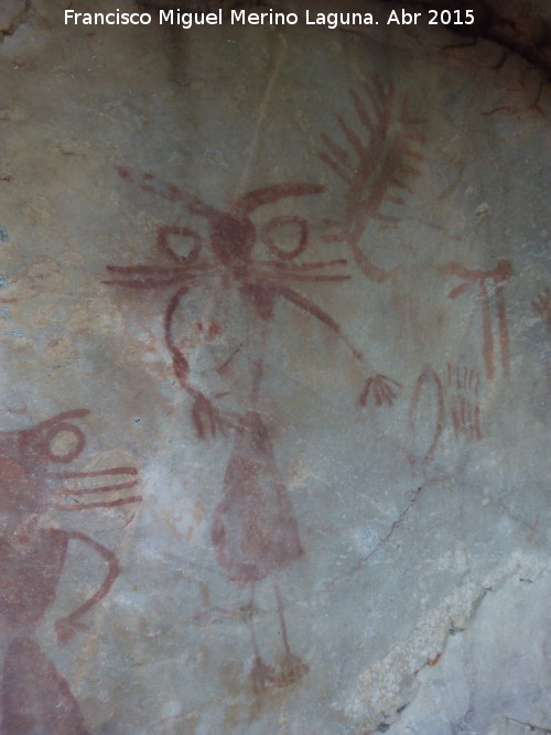 Pinturas rupestres del Abrigo de los rganos I - Pinturas rupestres del Abrigo de los rganos I. 