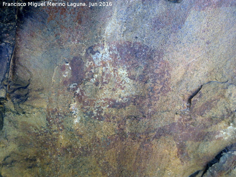 Pinturas rupestres de la Graja de Miranda I - Pinturas rupestres de la Graja de Miranda I. Antropomorfo izquierdo