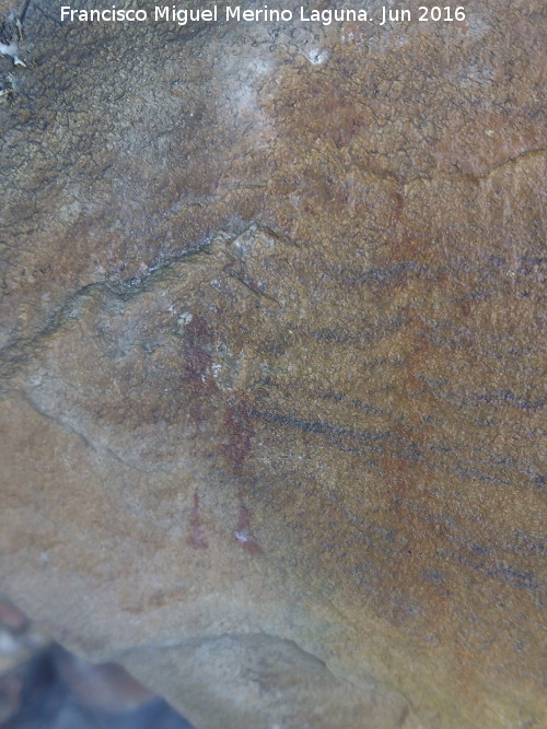 Pinturas rupestres de la Graja de Miranda I - Pinturas rupestres de la Graja de Miranda I. Barras de la izquierda