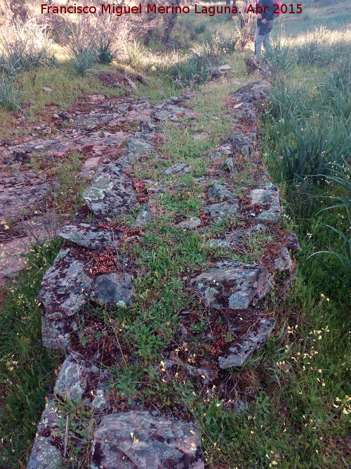 Noria de las Suertes de Miranda - Noria de las Suertes de Miranda. Muro de contencin