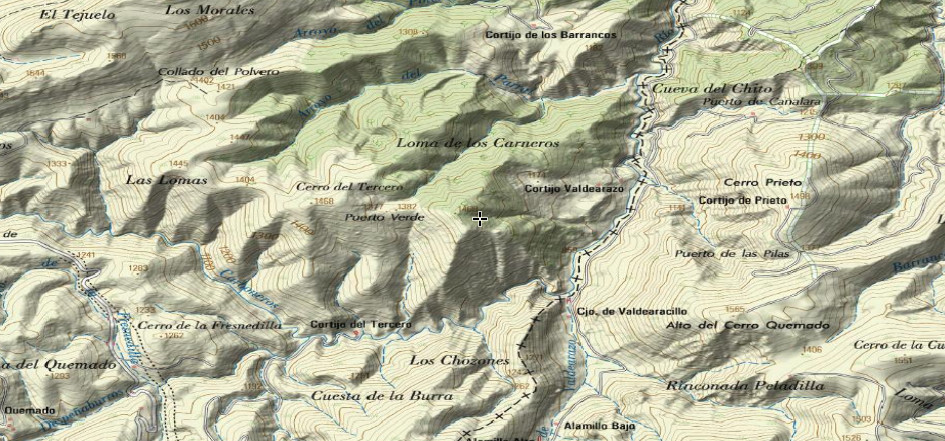 Loma de los Carneros - Loma de los Carneros. Mapa