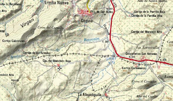Cortijo del Menchn - Cortijo del Menchn. Mapa