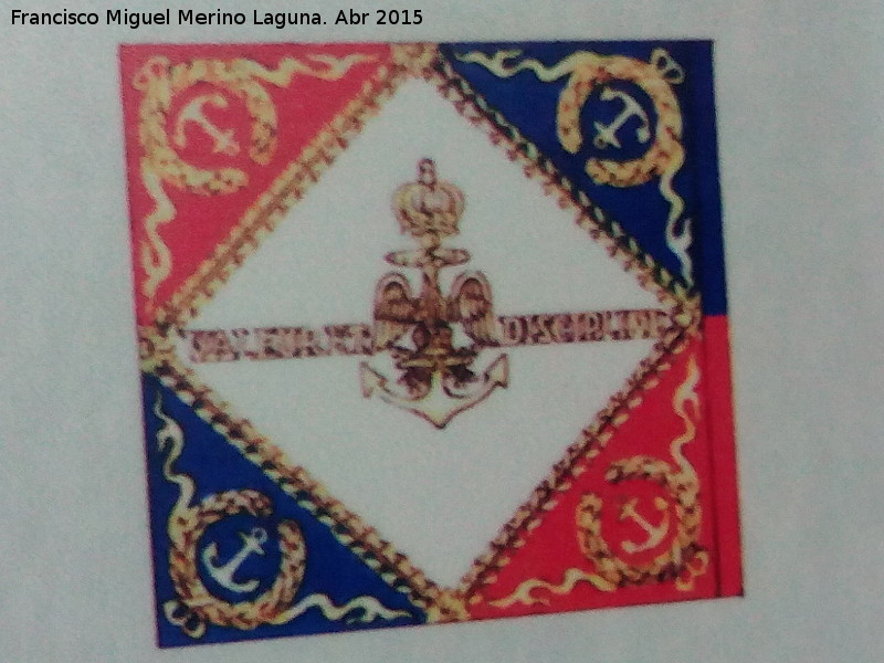 Batalla de Villanueva - Batalla de Villanueva. Bandera de los Marinos de la Guardia Imperial