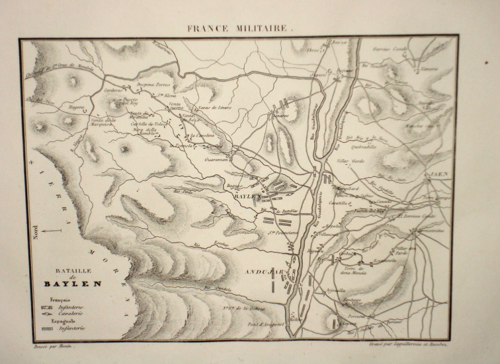 Batalla de Bailn - Batalla de Bailn. Mapa de la Batalla