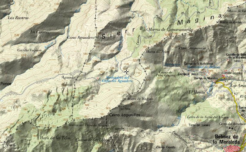 Fuente del Hoyo de la Laguna - Fuente del Hoyo de la Laguna. Mapa