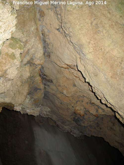 Cueva del Agua de La Toba - Cueva del Agua de La Toba. Techo