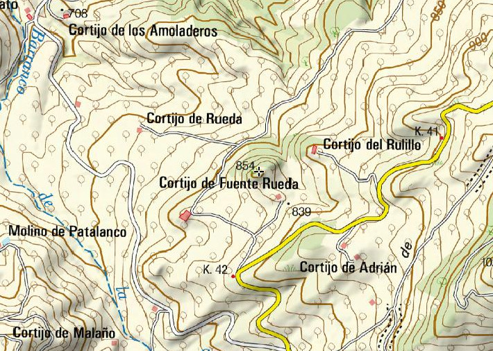 Cruz de Fuente Rueda - Cruz de Fuente Rueda. Mapa