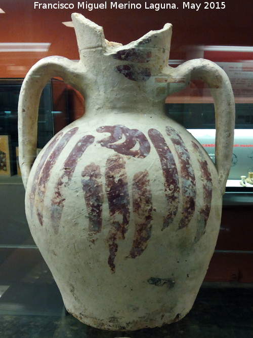 Cermica Almohade - Cermica Almohade. Jarra Almohade siglos XIII - XIV. Museo Provincial de Jan
