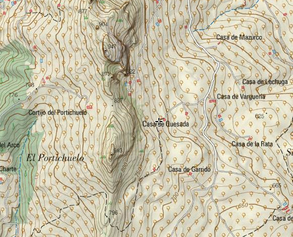 Casera de Quesada - Casera de Quesada. Mapa