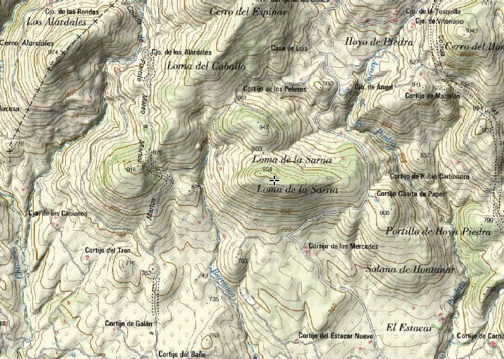 Loma de la Sarna - Loma de la Sarna. Mapa