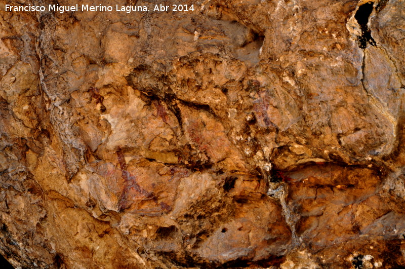 Pinturas rupestres de la Cueva del Engarbo I. Grupo II. Panel III - Pinturas rupestres de la Cueva del Engarbo I. Grupo II. Panel III. Panel III, IV y V