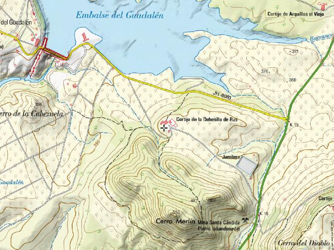 Cortijo de la Dehesilla de Rus - Cortijo de la Dehesilla de Rus. Mapa