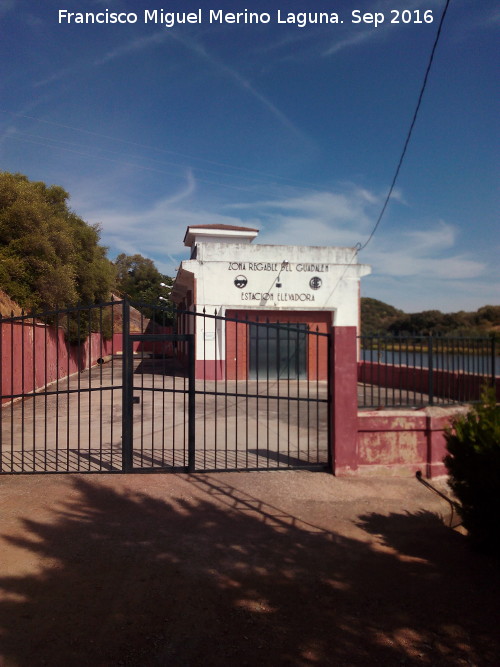 Pantano del Molino del Guadaln - Pantano del Molino del Guadaln. Estacin elevadora