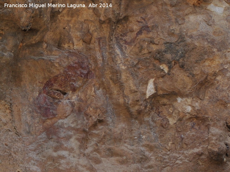 Pinturas rupestres de la Cueva del Engarbo I. Grupo IV. Panel I - Pinturas rupestres de la Cueva del Engarbo I. Grupo IV. Panel I. Panel