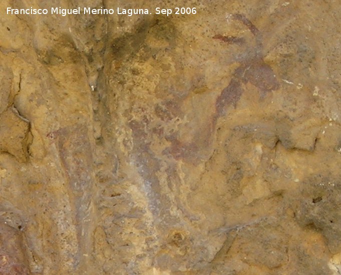 Pinturas rupestres de la Cueva del Engarbo I. Grupo IV. Panel I - Pinturas rupestres de la Cueva del Engarbo I. Grupo IV. Panel I. Cabra