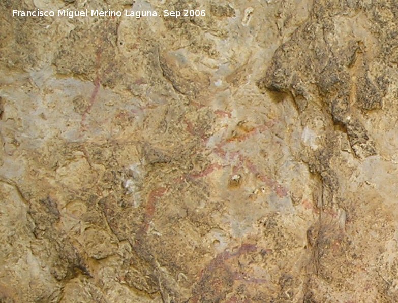 Pinturas rupestres de la Cueva del Engarbo II. Grupo I - Pinturas rupestres de la Cueva del Engarbo II. Grupo I. Arquero a la carrera