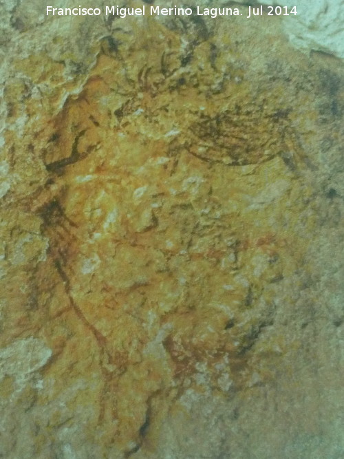 Pinturas rupestres de la Cueva del Engarbo II. Grupo II - Pinturas rupestres de la Cueva del Engarbo II. Grupo II. Ciervos