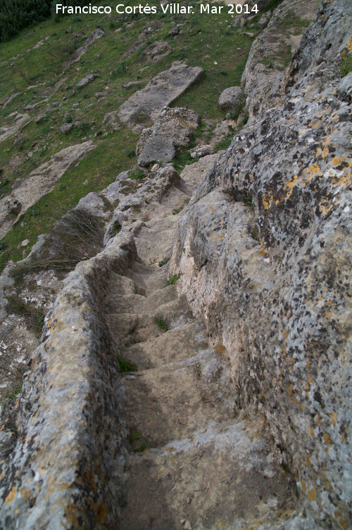 Oratorio visigodo de Giribaile. Escaleras - Oratorio visigodo de Giribaile. Escaleras. 