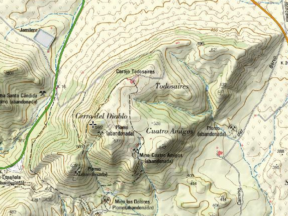 Cerro del Diablo - Cerro del Diablo. Mapa