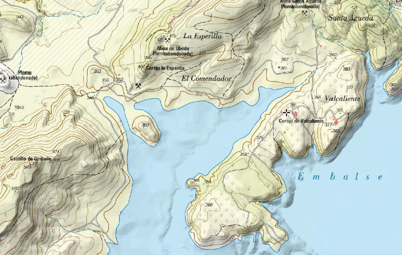 Cortijo de Valcaliente - Cortijo de Valcaliente. Mapa