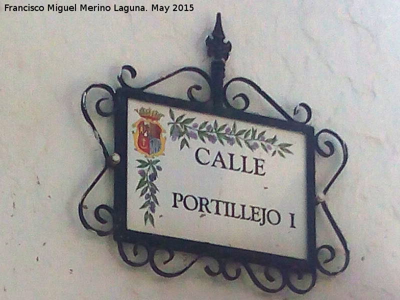 Calle Portillejo I - Calle Portillejo I. Placa