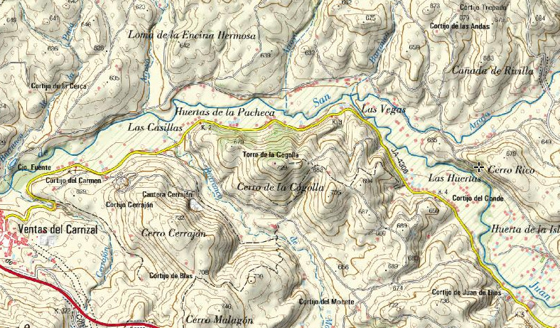 Fuente de los Jamileros - Fuente de los Jamileros. Mapa