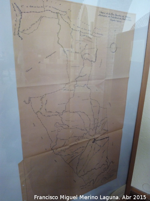 Historia de Santisteban del Puerto - Historia de Santisteban del Puerto. Mapa de las Vas Pecuarias de Santisteban. 1962. Archivo Histrico de Jan